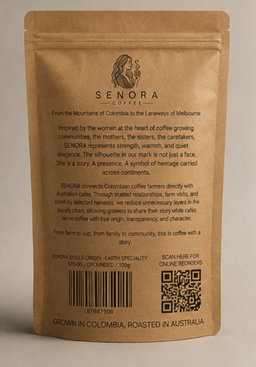 SENORA SINGLE ORIGIN : EARTH SPECIALITY.                                               Caramel + Toffee + Berries
