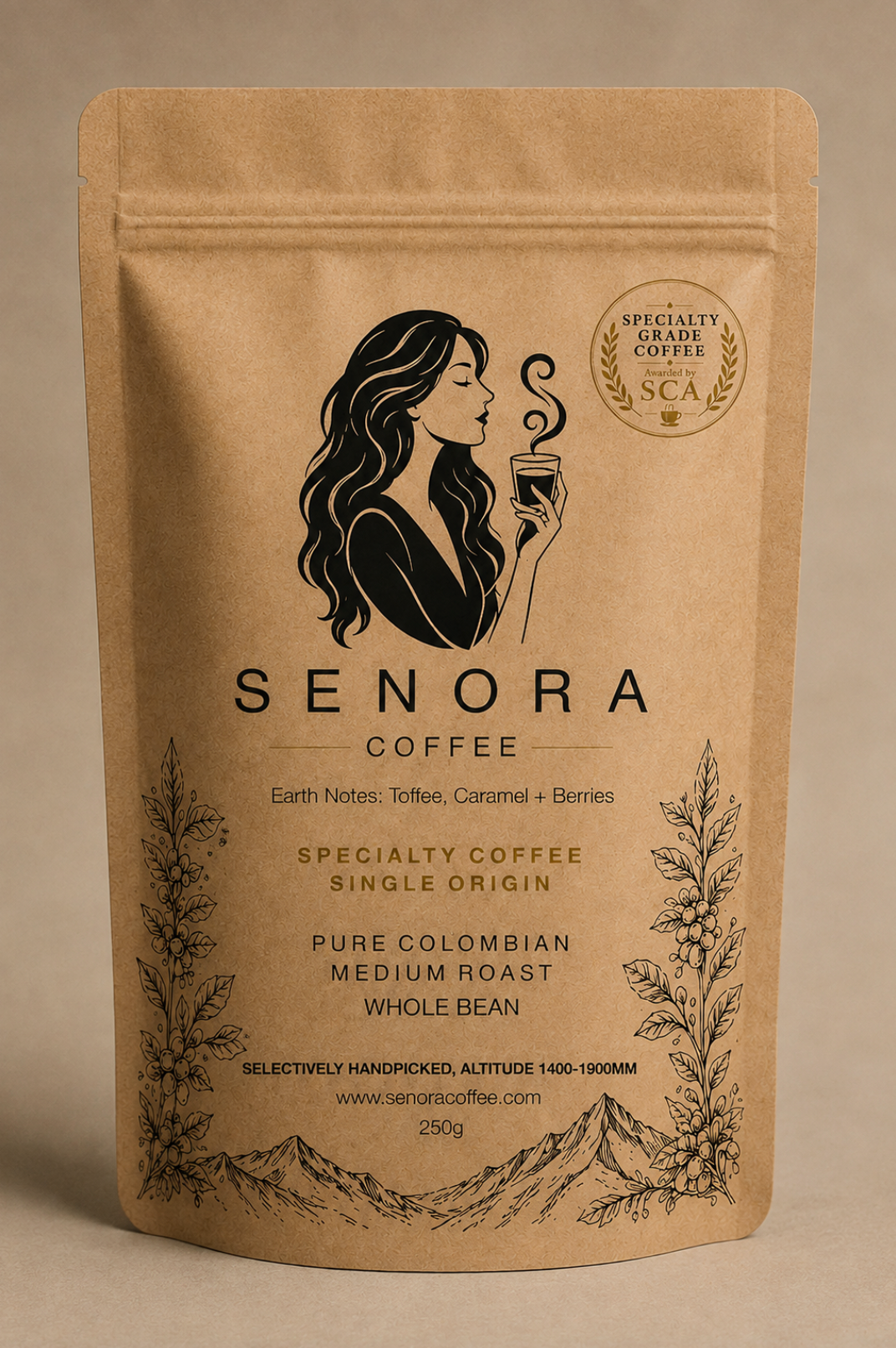 SENORA SINGLE ORIGIN : EARTH SPECIALITY.                                               Caramel + Toffee + Berries